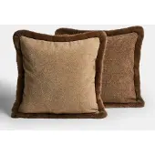 Loberon Kussenhoes set van 2 Hazelb bruin