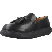 FitFlop Dames Iq-Comff leren mocassins zwart (39), Leer, Plat, 1 tot 3 cm, Geen, Casual JHR-090