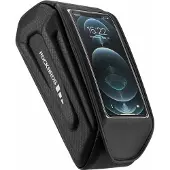 RockBros Fietszadeltas 30120064001, Waterdicht, Voor Op Het Frame, Met Telefoonhouder - Zwart