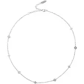 Chic by Lirette Ketting 'Necklace Rome Clover' zilver
