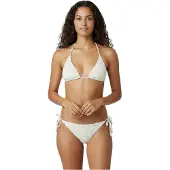 Jack Wills Dames/Dames Ditsy Print Side Tie Bikini Bottoms (Wit)
