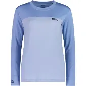 Mons Royale - Yotei Merino LS W Ice Blue/Moonstone voor Unisex - Maat S