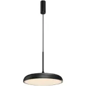 Maytoni LED hanglamp Gerhard, zwart, 26W, warm wit licht, 1400lm, metaal, afmetingen: 347x40x40cm, IP20,