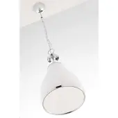 Jupiter Hanglamp ISLA, chroom-wit, 1xE27x40W, metaal, afmetingen: 80x29x29 cm, IP20, merk: