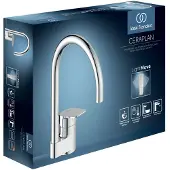 Ideal standard Keukenmengkraan CERAPLAN met één hendel en hoge, chromen uitloop, chroom