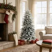 vidaXL Kunstmatige Hinged Kerstboom 120 cm PE & PVC Groen en Wit