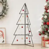 vidaXL Metalen kerstboom KUOPIO 100 cm Staal Zwart