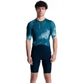 Santini Leaf Mot Korte Mouw Triatlonpak