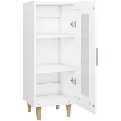 vidaXL Dressoir 34,5x34x90 cm bewerkt hout wit
