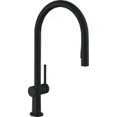 Hansgrohe Talis M54 ééngreeps keukenmengkraan 210 met uittrekbare vuistdouche, 2 straalsoorten, EcoSmart mat zwart