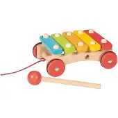 Goki Xylofoon - Op Wieltjes - 16,5X12X5,5Cm - Hout