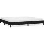 vidaXL Bedframe zonder matras, zwart, 200x200 cm, stof