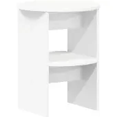 vidaXL Bijzetkast Wit Ø40 x 50 cm Geconstrueerd hout