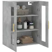 vidaXL Bovenkast 69,5x34x90 cm betongrijs