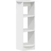 vidaXL Bijzetkast Hoogglans Wit 40 x 40 x 100 cm Geconstrueerd hout