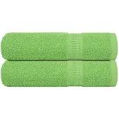 vidaXL Douchehanddoeken FROGN 2 st 70x140 cm 360 g/m² appelgroen