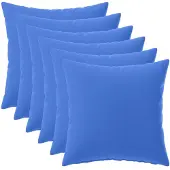 vidaXL Kussen met kussen HEERLEN 6 st Koninklijk Blauw Polyester