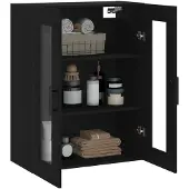 vidaXL Bovenkast 69,5x34x90 cm zwart