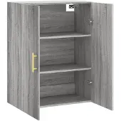 vidaXL Wandkast 69,5x34x90 cm grijs sonoma eikenkleurig
