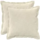 vidaXL Kussensloop 2 st HOUTEN Crèmekleurig 40 x 40 cm