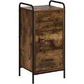 vidaXL Dressoir Gerookt eiken 97 x 33 x 81 cm Bewerkt hout