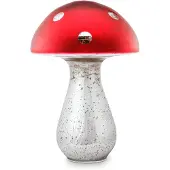 Pip studio Ornament Mushroom Glass Silver-Red 30 cm