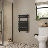 Eastbrook Deddington handdoekradiator 50x80cm 509W zwart mat