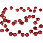 Casaria Kerstballen met lichtketting, 40 LED's, 2 meter, champagnekleur