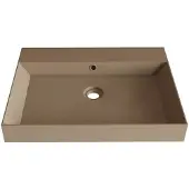 SaniGoods Kolo wastafel 70cm met 1 kraangat mat cappuccino