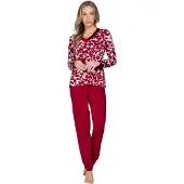 Pastunette Zachte dames pyjama rood Premium | Maat 38