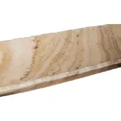 Ptmd Draya Onyx White Organic Oval Shaped Bowl Small