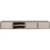 Starfurn Zwevend TV-meubel Ambiance Mangohout Taupe 200cm