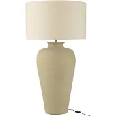 J-Line Tafellamp Cilinder Aluminium Ecru