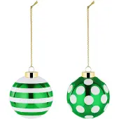 Alessi Kerstbalset Delight - Set van 2 - Groen - NZ04SET2GR