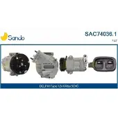 SANDO SAC74036.1 5CVC Airconditioner, compressor R134a voor FIAT TIPO stationwagen (356), TIPO hatchback (356), 500L (351, 352), TIPO break (356)