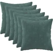vidaXL Kussen met kussen HEERLEN 6 st Zee blauw Microfiber Fleece