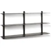 Gejst Nivo Wandplank Groot Nivo Large D | Black Ash|Black