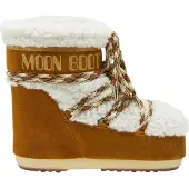 Moon boot Dames Lab69 Icon Low bruine leren laarzen in wol (36/38), Leer, Plat, Veters, Casual, Sneeuw 80D1409580