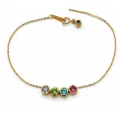 Yehwang Geboortesteen Armband Goud