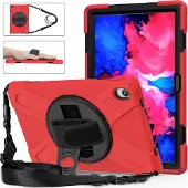 Mobigear SureGrip XGuard Tablethoes geschikt voor Lenovo Tab P11 Gen 1 Hardcase Backcover + Schouderband + Standaard - Rood