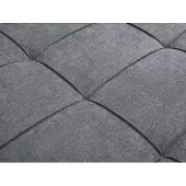 Vente-unique Uitklapbare fauteuil 110 cm in grijze stof CHILA