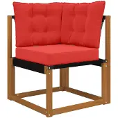 vidaXL Buitenbankkussen Polyester Rood 50,5 x 50,5 cm