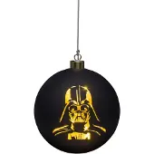 Disney Verlichte kerstbal glas Star Wars groot 15 cm I