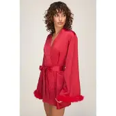 Hunkemoller Kimono Noelle Rood Dames | Maat: M/L