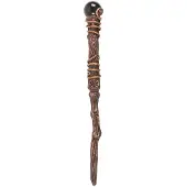 Something Different Magische Toverstaf met Zwarte Obsidiaan Bol - Rituele Altaarstaf voor Bescherming & Aarding met Opbergzakje