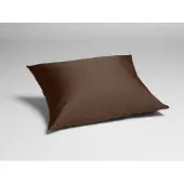 Yumeko Kussensloop Katoensatijn 50x60 Bruin - Eco, Bio & Fairtrade
