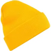 Beechfield Volwassenen van Unisex Originele geboeide Beanie (Goud)