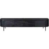 Starfurn Zwevend TV-meubel Excellent Mangohout Zwart 200cm