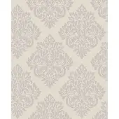 Dutch Wallcoverings Behang medaillon - donkergrijs/glitter