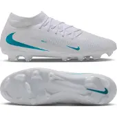 Nike Phantom 6 High Academy Gras / Kunstgras Voetbalschoenen (MG) Wit Turquoise